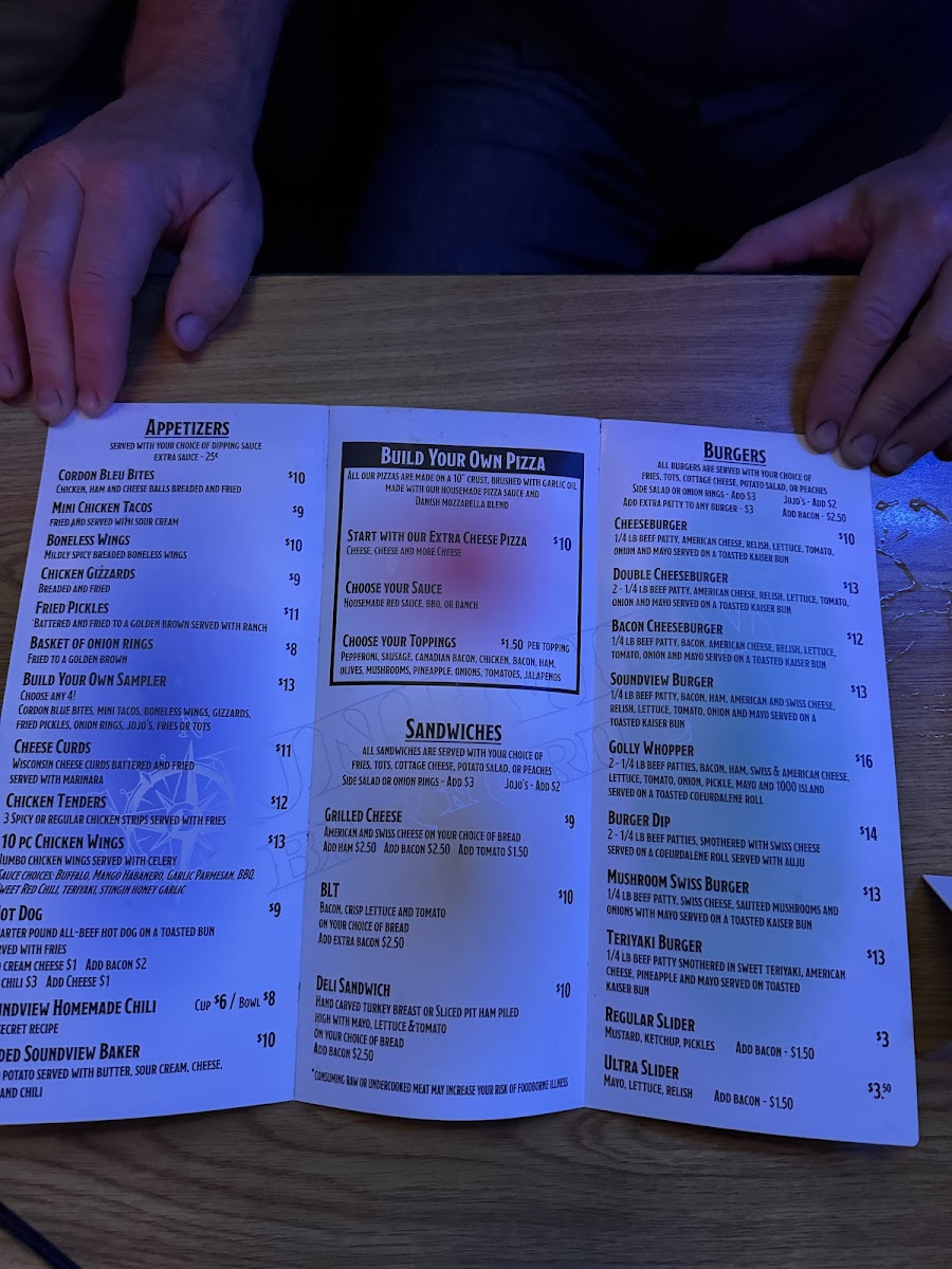 Soundview Bar & Grill Menu - Image 4