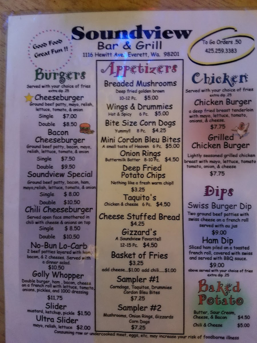 Soundview Bar & Grill Menu - Image 5